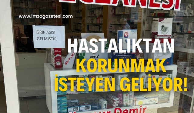 Grip aşısı geldi! Vatandaş yoğun ilgi gösteriyor