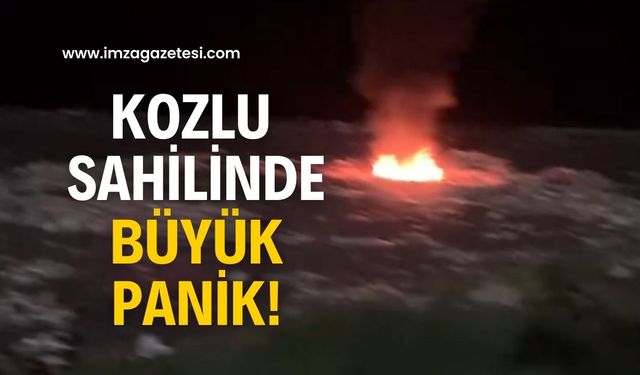 Kozlu sahilini ateşe verdiler!