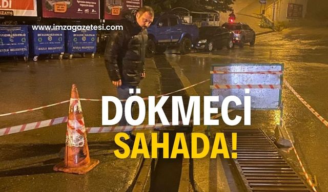 Başkan Dökmeci çalışmaları sahada takip etti!