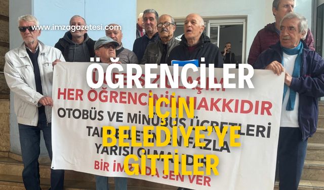 Öğrenciler için belediyeye geldiler!