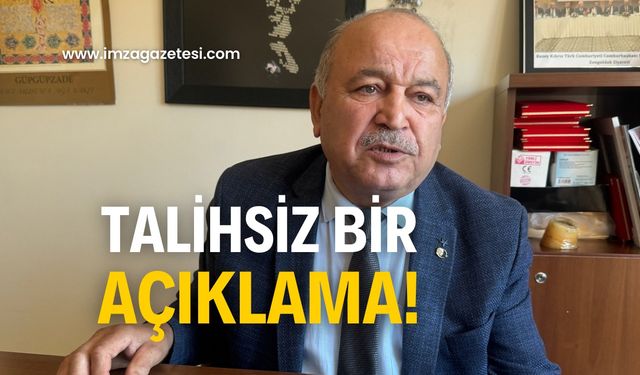 Bir siyasinin böyle açıklaması yanlış!