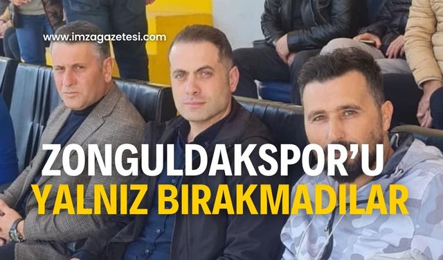 İki başkan takımı yalnız bırakmadı!