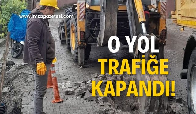 Trafiğe kapandı! Sürücüler geri dönmek zorunda kaldı