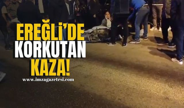 Ereğli'de Motosiklet Kazası!