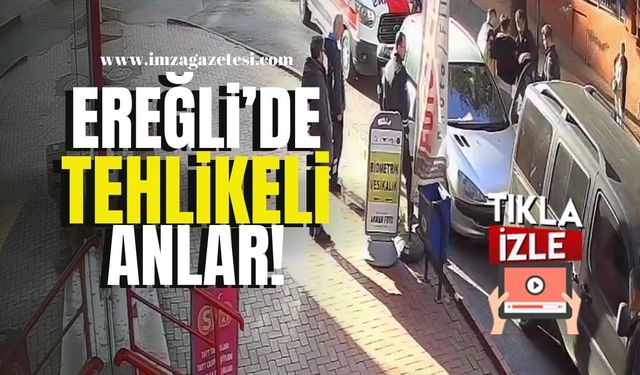 Ereğli'de tehlikeli anlar! Faciaya ramak kala!