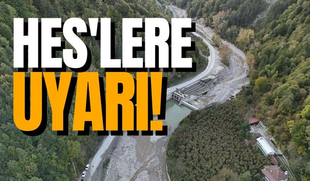 Batı Karadeniz'de HES şirketlerine uyarı!