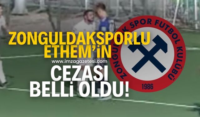 Kahramanmaraş İstiklalspor karşısında kırmızı kart gören Zonguldaksporlu Ethem Ercan Pülgir'in cezası belli oldu!