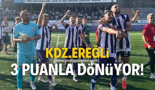 Kdz.Ereğli Belediyespor, Çankırı’da 3 puanı 3 golle aldı!