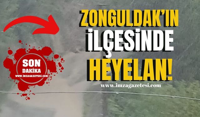 Zonguldak'ın ilçesinde heyelan! Evler tehlike altında!