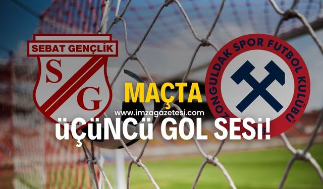 Sebat Gençlik Spor-Zonguldakspor FK maçında üçüncü gol sesi