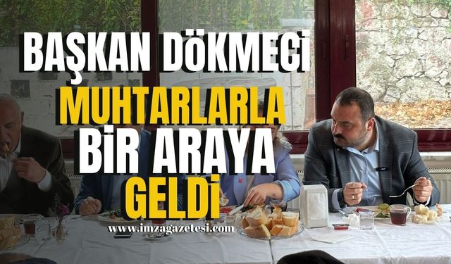 Kozlu Belediye Başkanı Altuğ Dökmeci, Muhtarlarla Bir Araya Geldi...