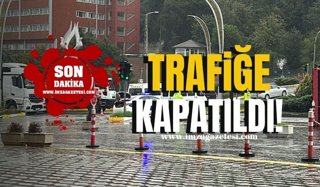 Son dakika! Kozlu sahil yolu trafiğe kapatıldı!