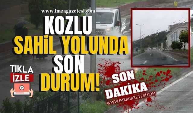 Kozlu sahil yolunda son durum!