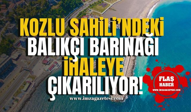 Kozlu Sahili'nde bulunan Balıkçı Barınağı İhaleye Çıkıyor!