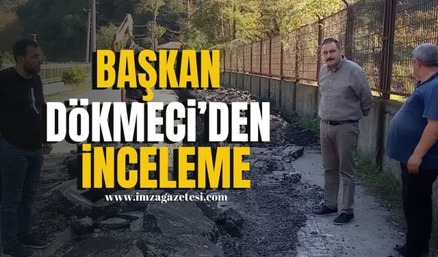 Kozlu'da Su Hattı Yenileme Projesine Başkan Dökmeci'den İnceleme...