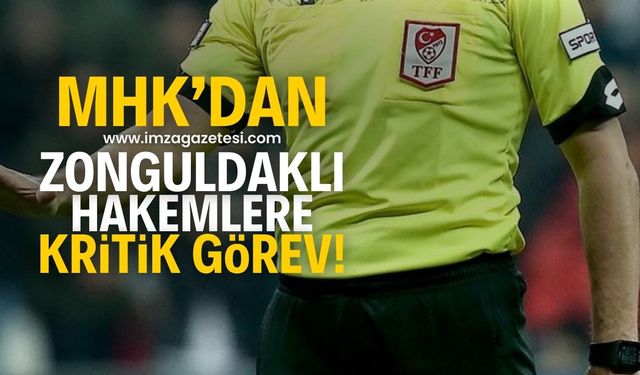 Kritik maçta düdük Zonguldaklı hakemlerde!