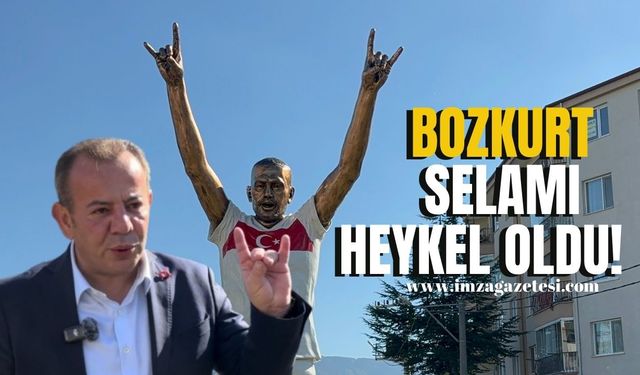 Merih Demiral’ın Bozkurt Selamı Heykel Oldu... Bolu’da Törenle Açıldı!