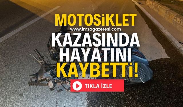 Motosiklet kazasında 1 ölü 2 ağır yaralı!