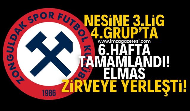 Nesine 3.Lig 4.Grup’ta 6.hafta tamamlandı! Zonguldakspor haftayı lider kapattı!