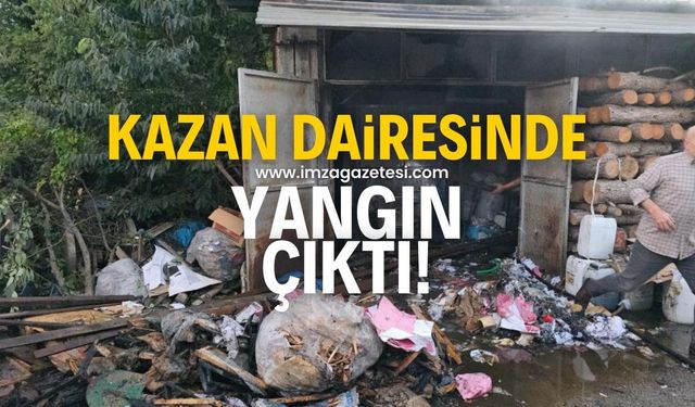 Restoranın kazan dairesinde yangın çıktı!