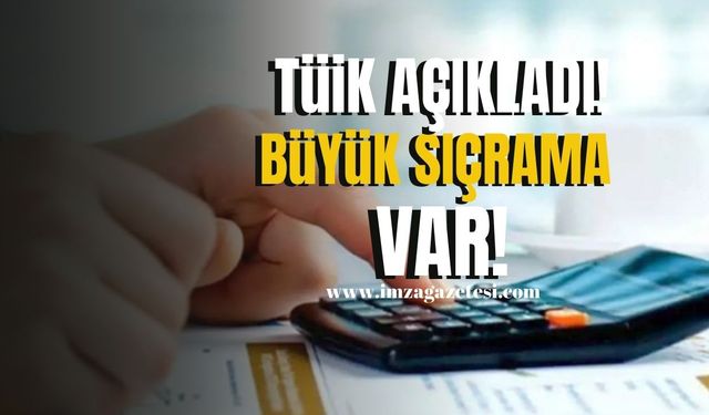 TÜİK açıkladı...Büyük sıçrama var!