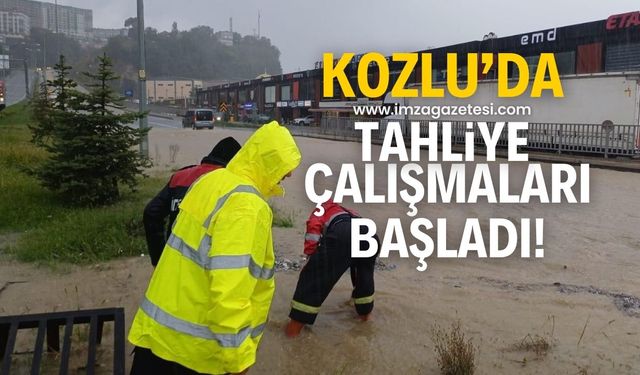 Tahliye çalışmaları başladı!