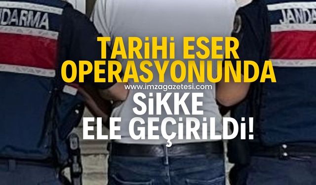 Tarihi eser operasyonunda sikke ele geçirildi!