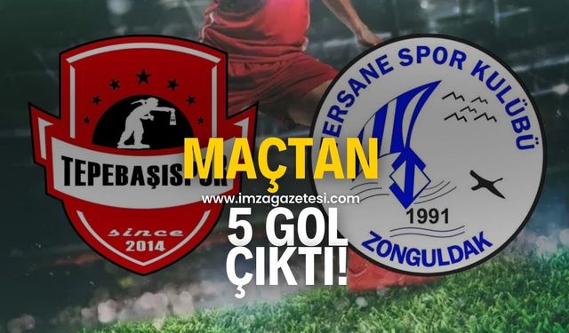 Tepebaşıspor-Tersanespor maçında 5 gol çıktı!