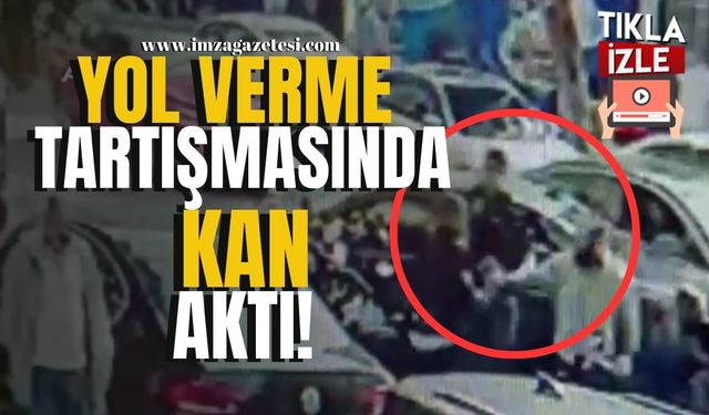 Yol verme tartışmasında kan aktı!