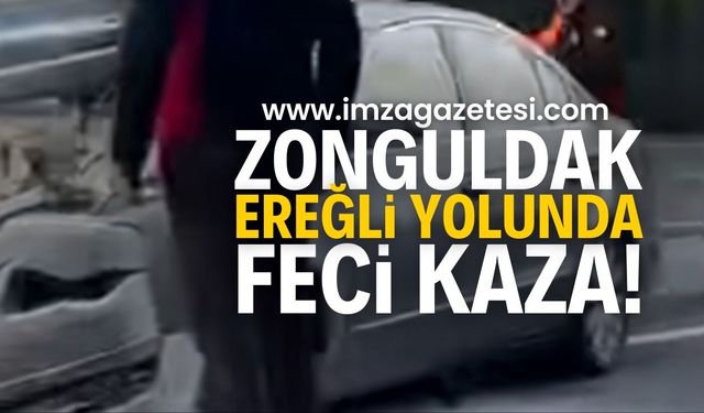 Zonguldak-Ereğli Yolunda Kaza! Kontrolden Çıkan Otomobil Takla Attı | Zonguldak haber