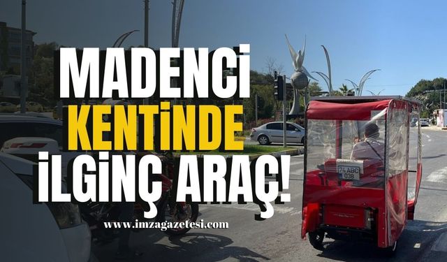 Madenci kentinde ilginç araç!