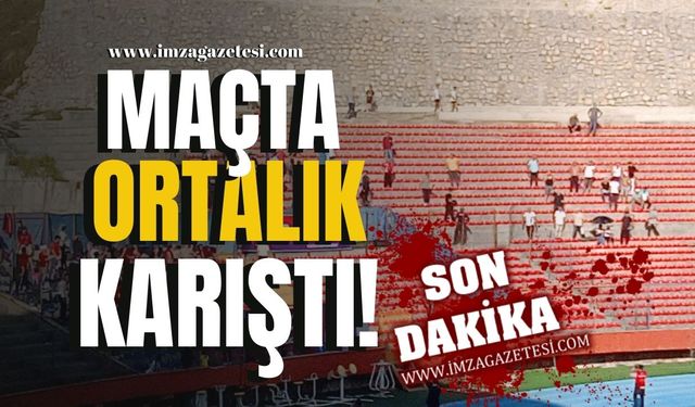 Taraftarlar arasında gerginlik! Çevik Kuvvet müdahale etti Harun Demir araya girdi