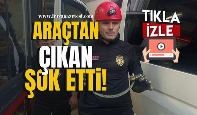 Çaycuma’da araçtan çıkan şok etti!