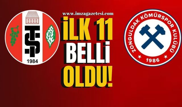 Zonguldakspor-Turgutluspor maçı ilk on bir!