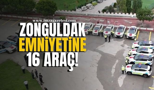 Zonguldak Emniyetine 16 Yeni Araç!