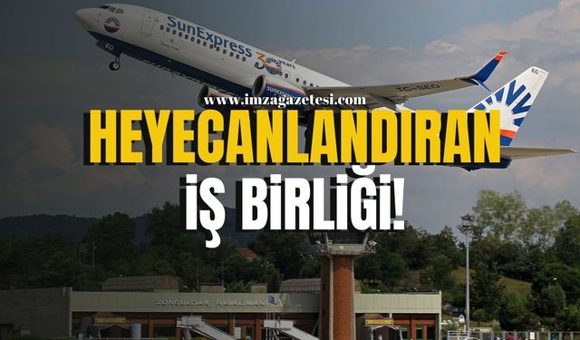 Zonguldak Havalimanı'nda hizmet veren SunExprees'ten heyecanlandıran iş birliği!