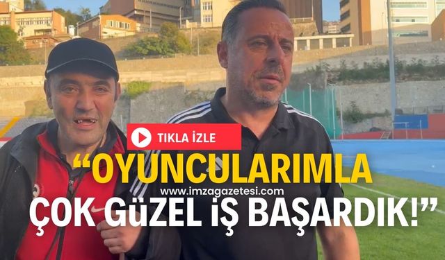 Zonguldakspor FK Teknik Direktörü Can Güven, Kırıkkale FK galibiyetini değerlendirdi!