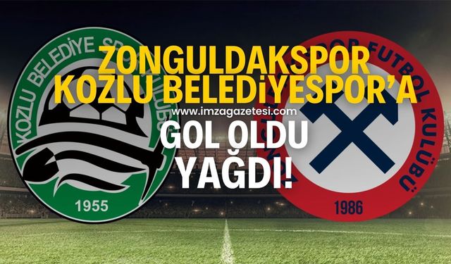 Zonguldakspor, Kozlu Belediyespor’a gol oldu yağdı!