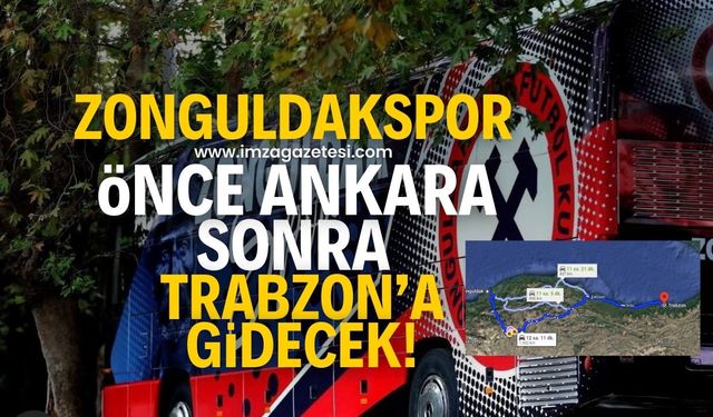 Zonguldakspor, Trabzon'a hareket etti! 1000 km'lik yol 2 güne bölünecek...