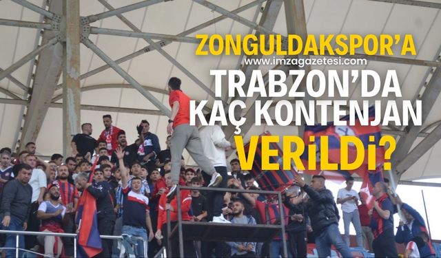 Zonguldakspor’a, Sebat Gençlik Spor deplasmanında verilen kontenjan belli oldu!