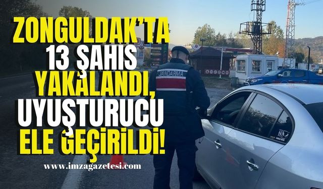 Zonguldak'ta 13 Aranan Şahıs Yakalandı, Uyuşturucu Ele Geçirildi!