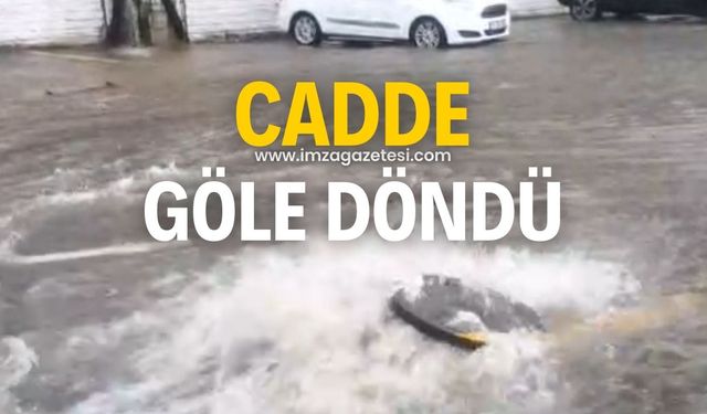 Zonguldak'ta cadde göle döndü!