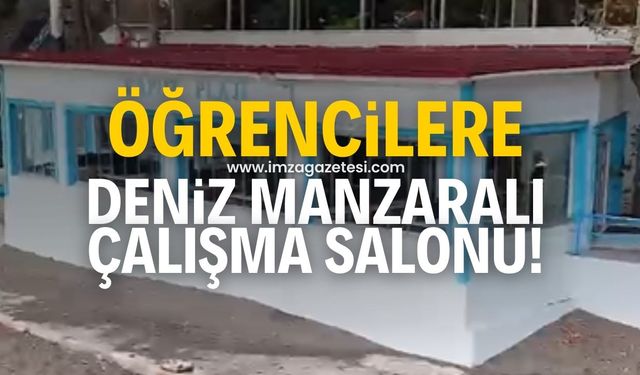 Zonguldak'ta öğrencilere deniz manzaralı çalışacak!