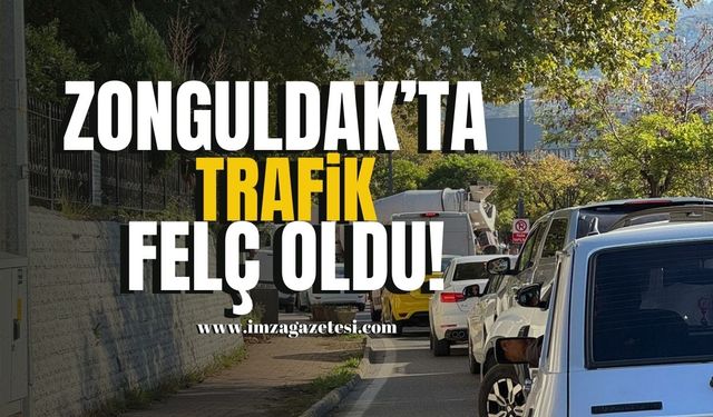 Zonguldak’ta trafik felç oldu!