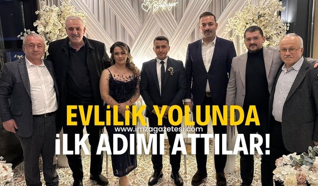 AK Parti Kozlu İlçe Başkan yardımcısı Çağdaş Kardaş ile İpek Özkan evlilik yolunda ilk adımı attı