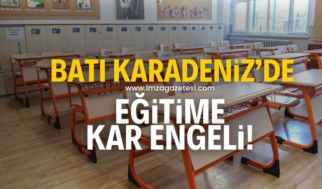 Batı Karadeniz'de eğitime kar engeli! O illerde okullar tatil