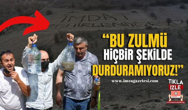 Bu dereden ölüm akıyor! "İmdat zehirleniyoruz!"