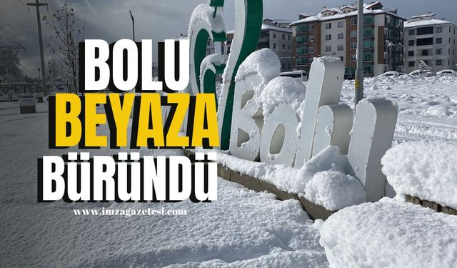 Bolu’da Kar Yağışı Şehri Beyaza Bürüdü...| Bolu Haberleri