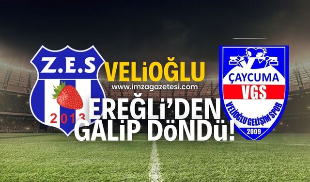 Çaycuma Velioğlu Gelişimspor, Zonguldak Ereğli Spor deplasmanında galibiyetle döndü