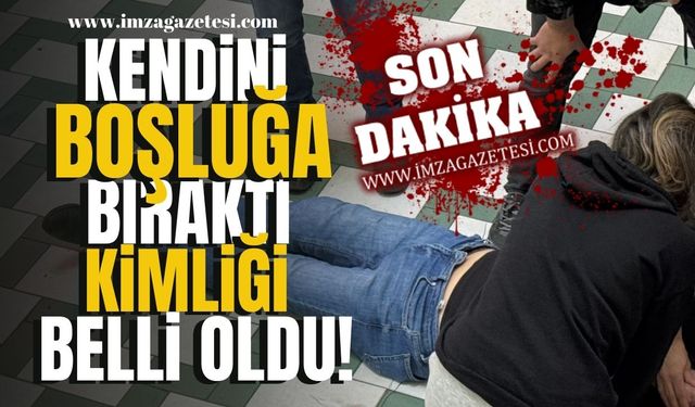 Emral Çarşısı'nda kendini boşluğa atmıştı! Kimliği belli oldu... | Zonguldak Haber